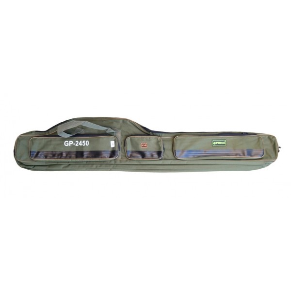 Чохол для вудилищ, Feima GP-2450, колір зелений, 3 секції, довжина 1,35м